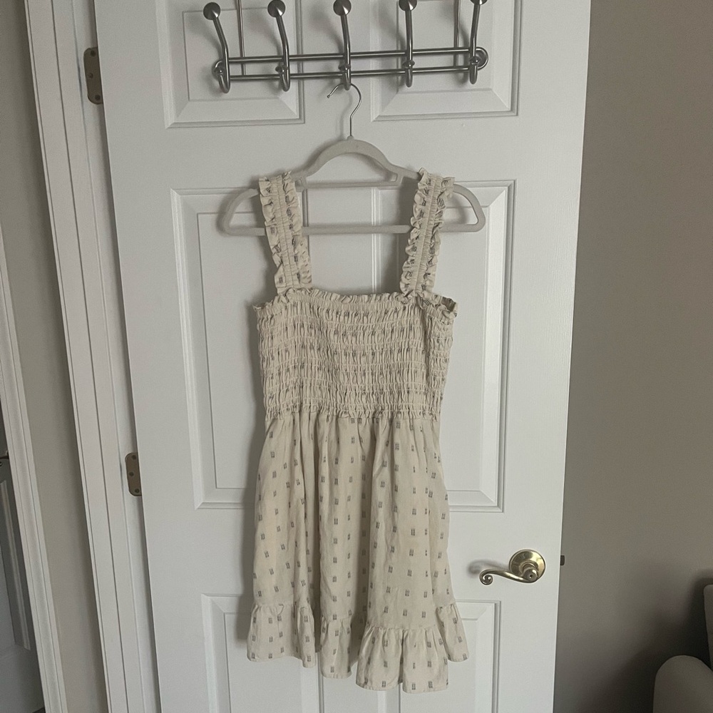 Madewell smocked tank dress size medium
